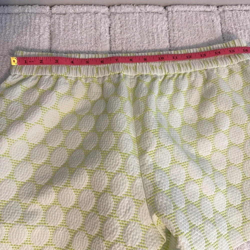 J.Crew Y2K Lime Green Textured Pull On Shorts 10 Pockets Soft Girl Fairy Summer